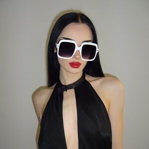 Chic White Sunglasses